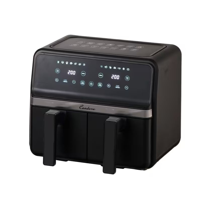 Condere 10L Large Capacity Air Fryer, Touch Screen Display, Multifunctional Frying, Baking, Heating,