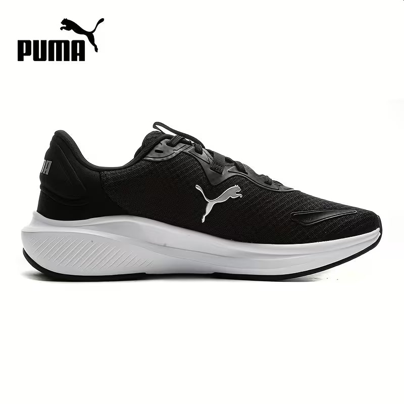 PUMA Unisex Low-Top Sneakers - Sneakers in Black/Neon Green/Orange Accents - Breathable Fabric Upper &amp; Cushioned Rubber Sole