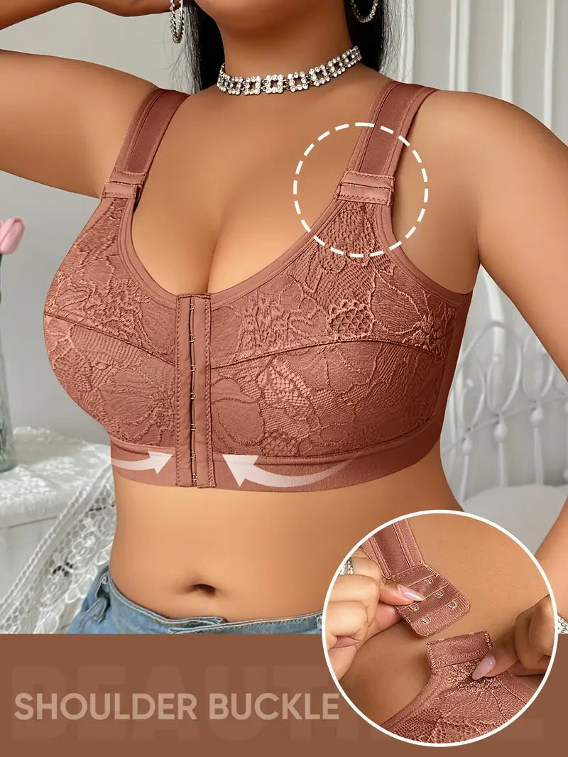 1pc Plus Size Bra 0XL-4XL Large Cup Big Sizes Anti-Sagging Enhances Bustline Sexy