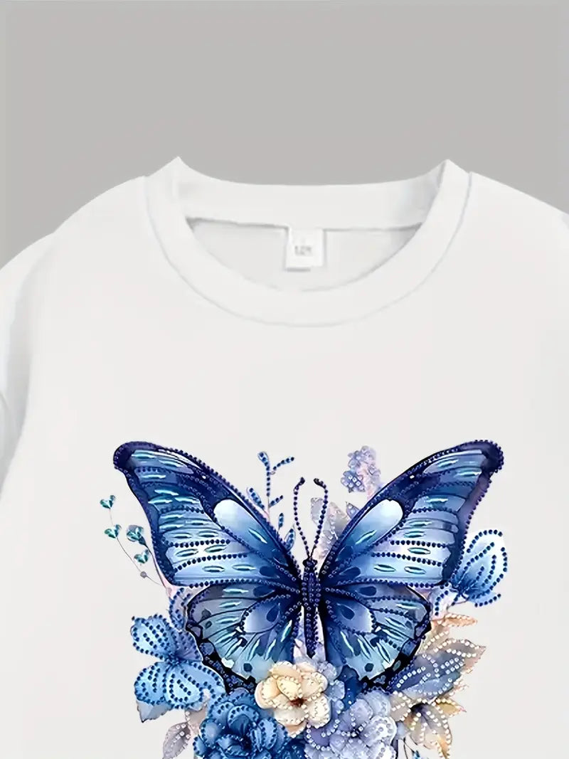 1pc Girls Short Sleeve T-Shirt