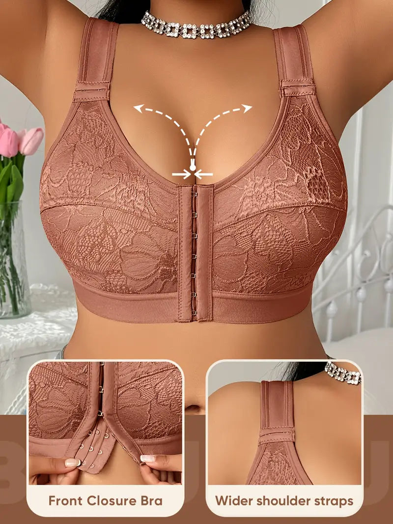 1pc Plus Size Bra 0XL-4XL Large Cup Big Sizes Anti-Sagging Enhances Bustline Sexy