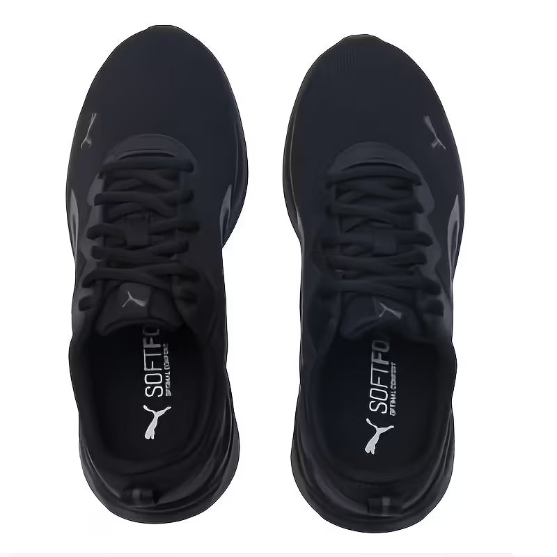 All-Sneakers with PUMA Logo] PUMA Men's Lightweight Breathable Sneakers - Low-Top Running Shoes with Arch &amp; Cushion, Lace