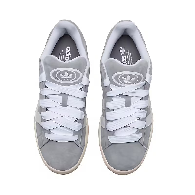 Adidas Men's Low-Top Sneakers - Minimalist Retro Three-Leaf Clover CAMPUS Design,