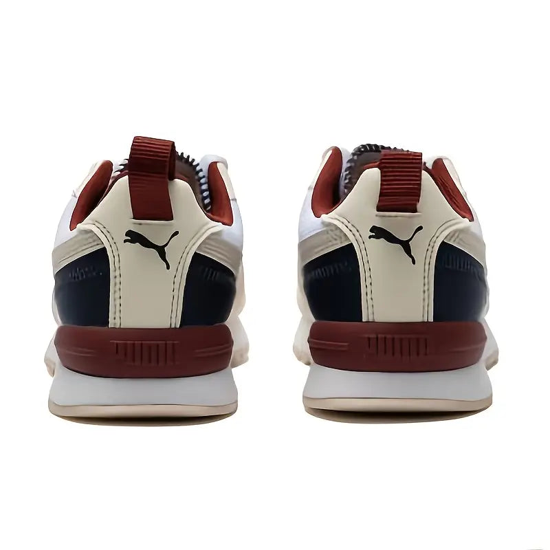 PUMA Men's Low-Top Sneakers, PU/Fabric Upper Lace-Up Casual Sneakers