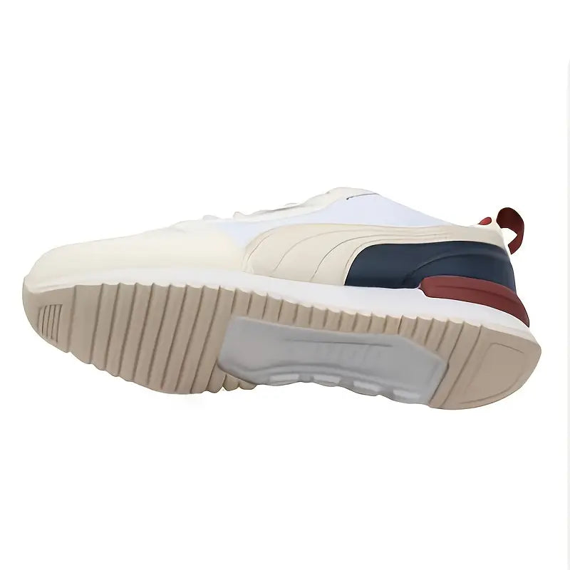 PUMA Men's Low-Top Sneakers, PU/Fabric Upper Lace-Up Casual Sneakers