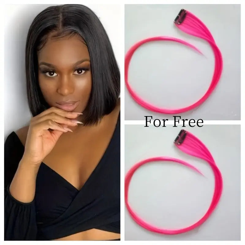 New European Women'S Short Straight Bob Head Braid Wig