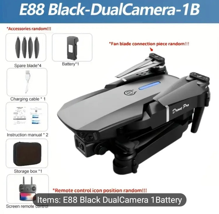 E88 Drone with aHD Dual Camera