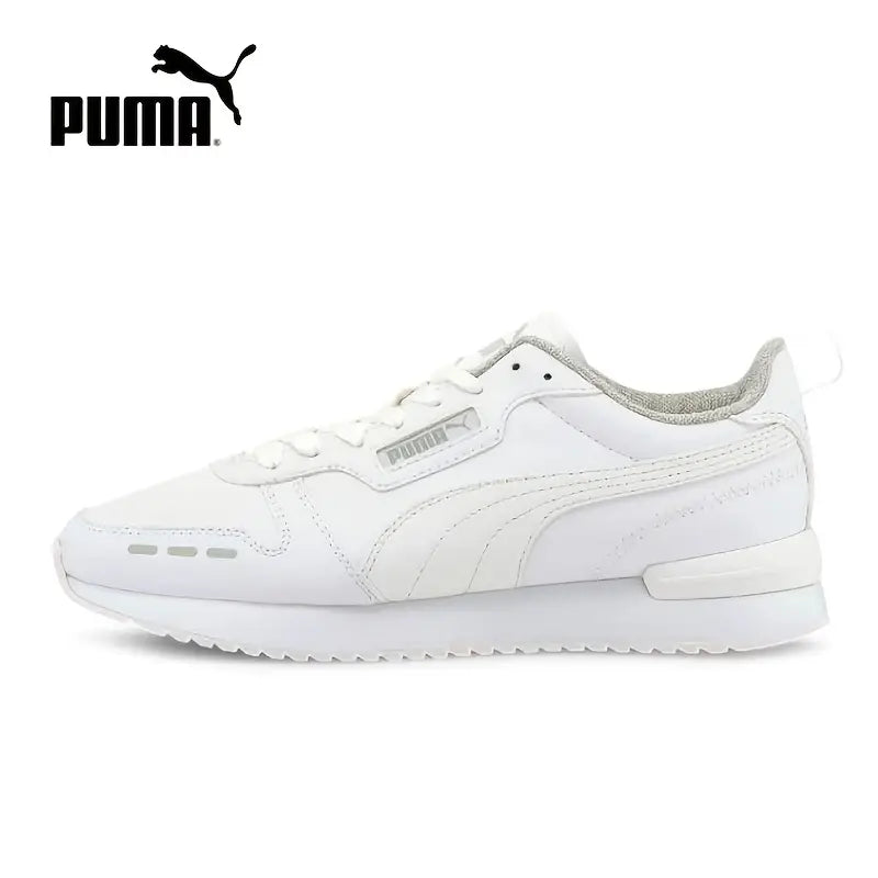 PUMA Men's &amp; Women's Vintage Sneakers - Low-Top White &amp; Golden-Gray