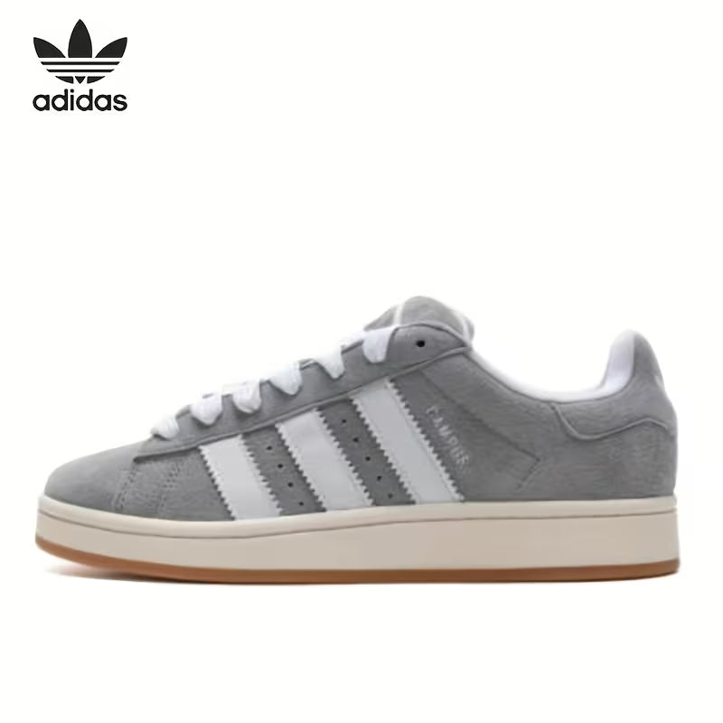 Adidas Men's Low-Top Sneakers - Minimalist Retro Three-Leaf Clover CAMPUS Design,